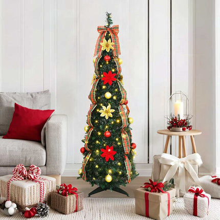 Kunstkerstboom Met 50 Led Met Standaard Groen Pvc