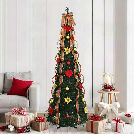 Kunstkerstboom Met 50 Led Met Standaard Groen Pvc