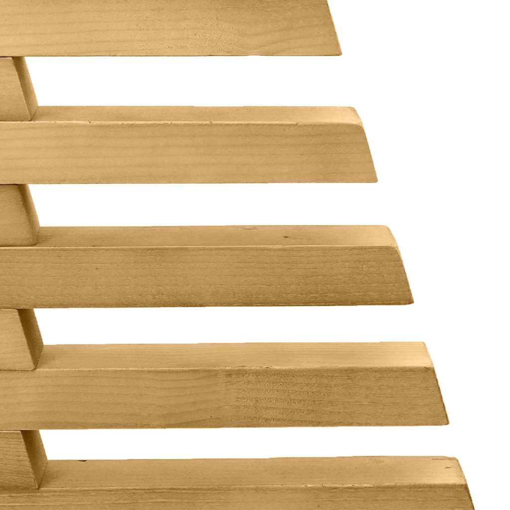 Houten kerstboom met standaard Bruin 90 cm Massief grenenhout