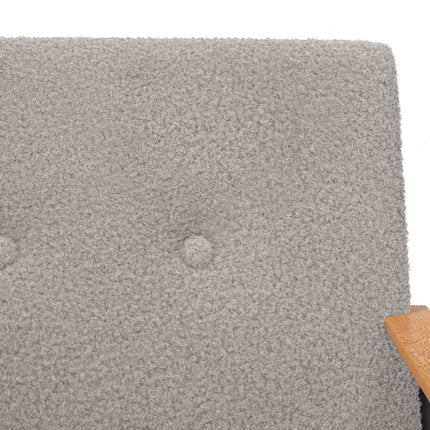 Fauteuil Krullend Wol-Achtig Stof