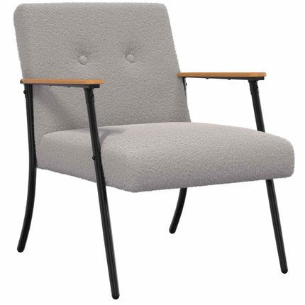 Fauteuil Krullend Wol-Achtig Stof