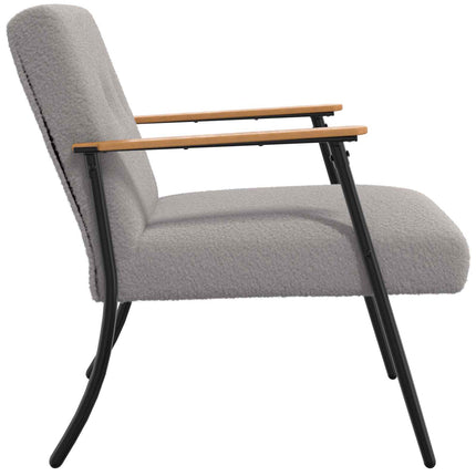 Fauteuil Krullend Wol-Achtig Stof
