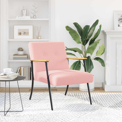 Fauteuil Krullend Wol-Achtig Stof