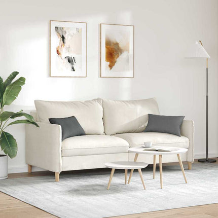 Sofa Kussens 2 Pcs 50 X 30 Cm Stof Donkergrijs