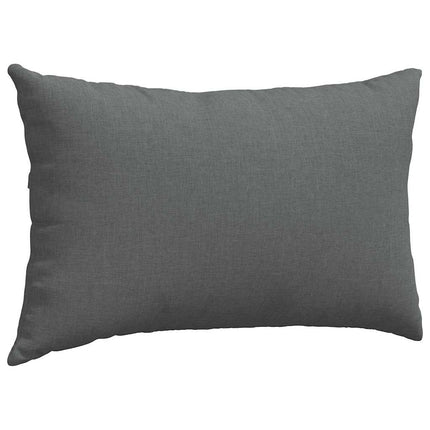 Sofa Kussens 2 Pcs 50 X 30 Cm Stof Donkergrijs