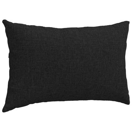 Sofa Kussens 2 Pcs 50 X 30 Cm Stof Zwart