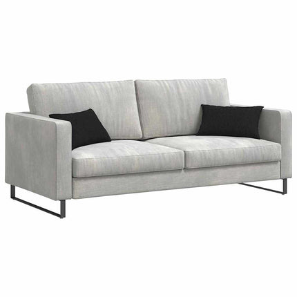 Sofa Kussens 2 Pcs 50 X 30 Cm Stof Zwart