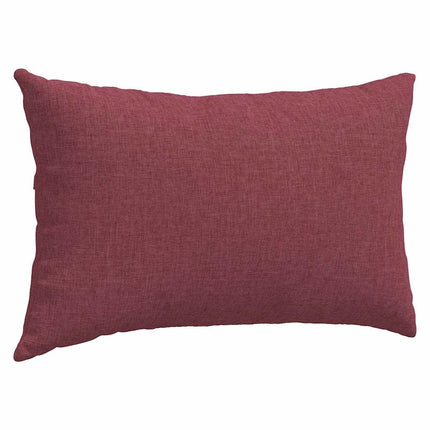 Sofa Kussens 2 Pcs 50 X 30 Cm Stof Wijnrood