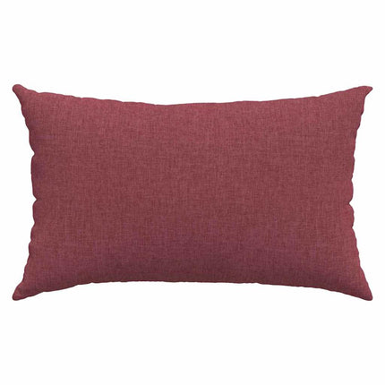 Sofa Kussens 2 Pcs 50 X 30 Cm Stof Wijnrood