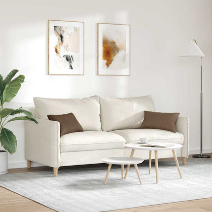 Sofa Kussens 2 Pcs 50 X 30 Cm Stof Bruin