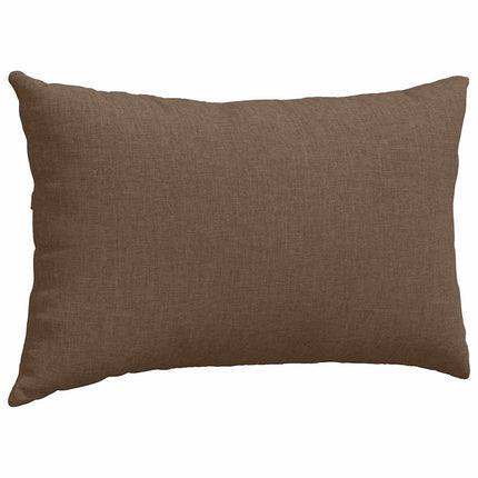 Sofa Kussens 2 Pcs 50 X 30 Cm Stof Bruin