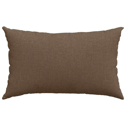 Sofa Kussens 2 Pcs 50 X 30 Cm Stof Bruin
