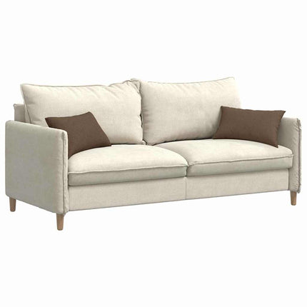 Sofa Kussens 2 Pcs 50 X 30 Cm Stof Bruin