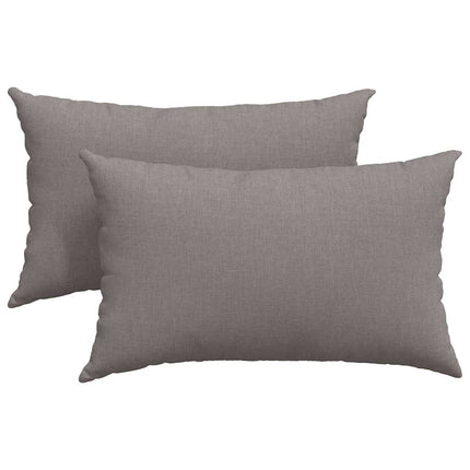 Sofa Kussens 2 Pcs 50 X 30 Cm Stof Taupe