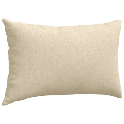 Sofa Kussens 2 Pcs 50 X 30 Cm Stof Crème