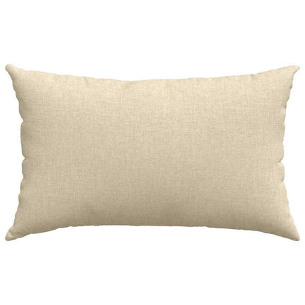 Sofa Kussens 2 Pcs 50 X 30 Cm Stof Crème