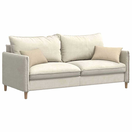 Sofa Kussens 2 Pcs 50 X 30 Cm Stof Crème