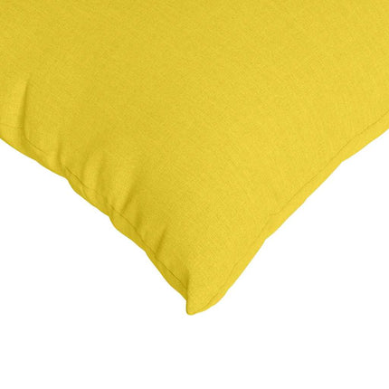 Sofa Kussens 2 Pcs 50 X 30 Cm Stof Lichtgeel