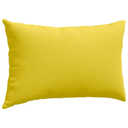 Sofa Kussens 2 Pcs 50 X 30 Cm Stof Lichtgeel