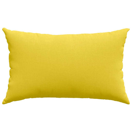 Sofa Kussens 2 Pcs 50 X 30 Cm Stof Lichtgeel