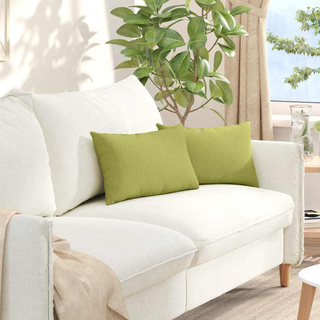 Sofa Kussens 2 Pcs 50 X 30 Cm Stof Lichtgroen