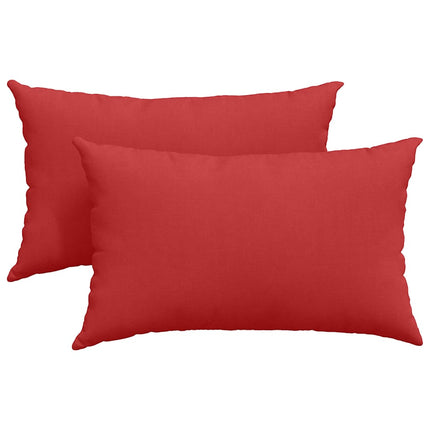 Sofa Kussens 2 Pcs 50 X 30 Cm Stof Rood