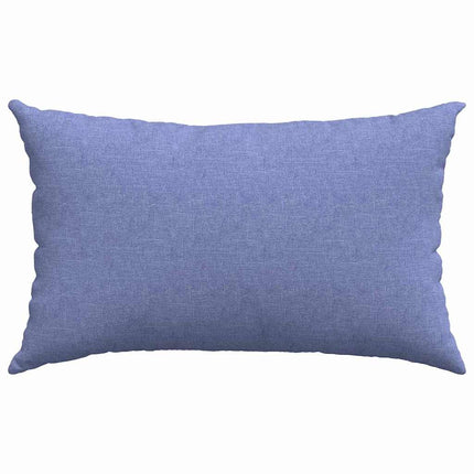 Sofa Kussens 2 Pcs 50 X 30 Cm Stof Jeans Blauw