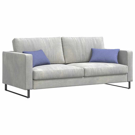 Sofa Kussens 2 Pcs 50 X 30 Cm Stof Jeans Blauw