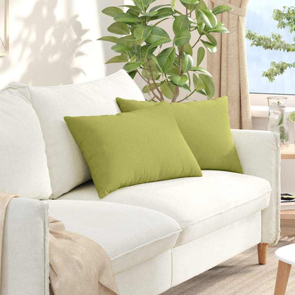 Sofa Kussens 2 Pcs 50 X 30 Cm Stof Lichtgroen