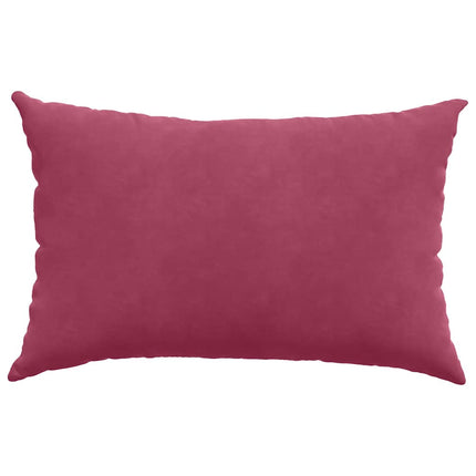 Sofa Kussens 2 Stuks 60 X 40 Cm Cordstof Wijnrood
