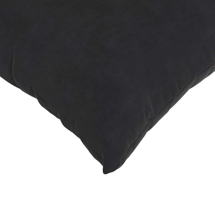 Sofa Kussens 2 Stuks 60 X 40 Cm Cordstof Zwart