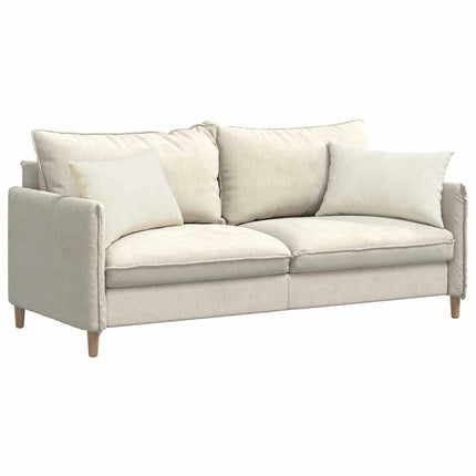Sofa Kussens 2 Stuks 60 X 40 Cm Cordstof Crème