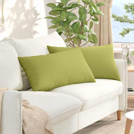 Sofa Kussens 2 Pcs 50 X 30 Cm Stof Lichtgroen