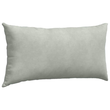Sofa Kussens 2 Stuks 80 X 40 Cm Cordstof Lichtgrijs