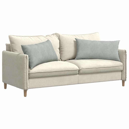 Sofa Kussens 2 Stuks 80 X 40 Cm Cordstof Lichtgrijs
