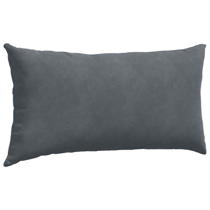 Sofa Kussens 2 Stuks 80 X 40 Cm Cordstof Donkergrijs
