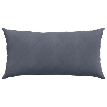 Sofa Kussens 2 Stuks 80 X 40 Cm Cordstof Donkergrijs