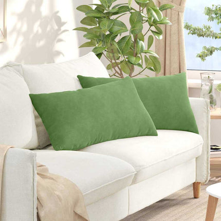 Sofa Kussens 2 Stuks 145 X 40 Cm Cordstof Lichtgroen