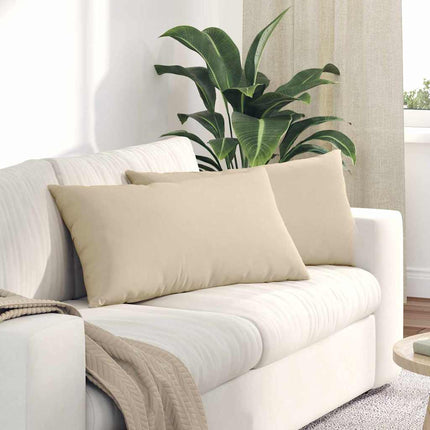 Sofa Kussens 2 Stuks 50 X 30 Cm Stof