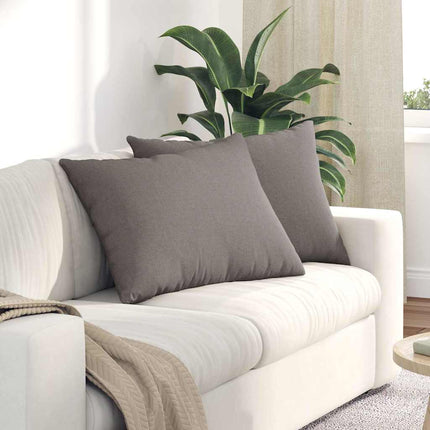 Sofa Kussens 2 Pcs 50 X 30 Cm Stof Taupe