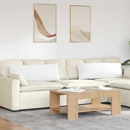 Sofa Kussens 2 Pcs 50 X 30 Cm Stof Wit