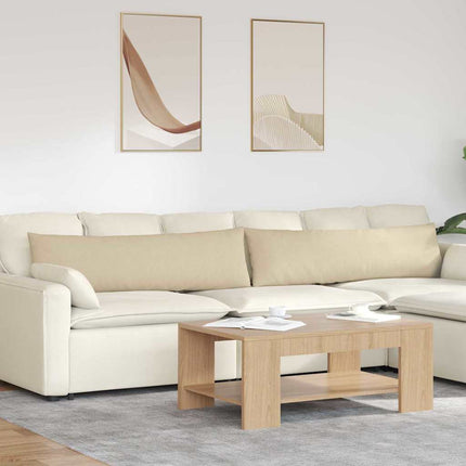 Sofa Kussens 2 Pcs 50 X 30 Cm Stof Crème