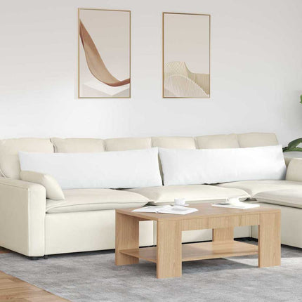 Sofa Kussens 2 Pcs 50 X 30 Cm Stof Wit