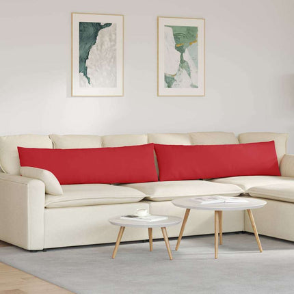 Sofa Kussens 2 Pcs 50 X 30 Cm Stof Rood