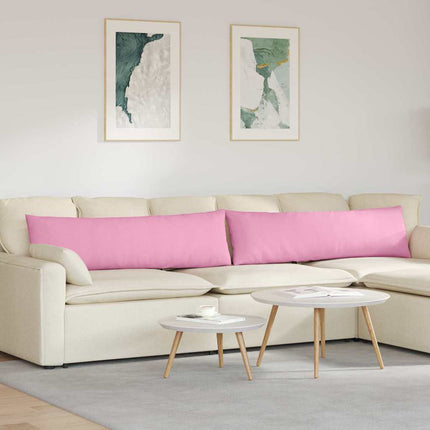 Sofa Kussens 2 Pcs 50 X 30 Cm Stof Roze