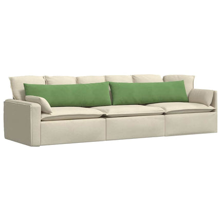 Sofa Kussens 2 Stuks 145 X 40 Cm Cordstof Lichtgroen