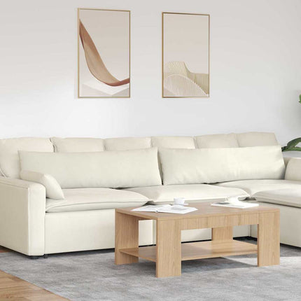 Sofa Kussens 2 Stuks 60 X 40 Cm Cordstof Crème