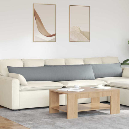 Sofa Kussens 2 Pcs 50 X 30 Cm Stof Lichtgrijs