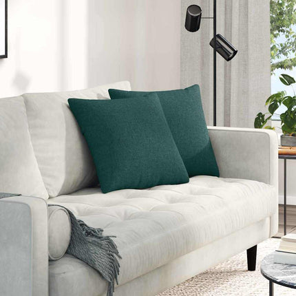 Sofa Kussens 2 Pcs 50 X 30 Cm Stof Donkergroen