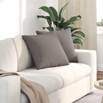 Sofa Kussens 2 Pcs 50 X 30 Cm Stof Taupe